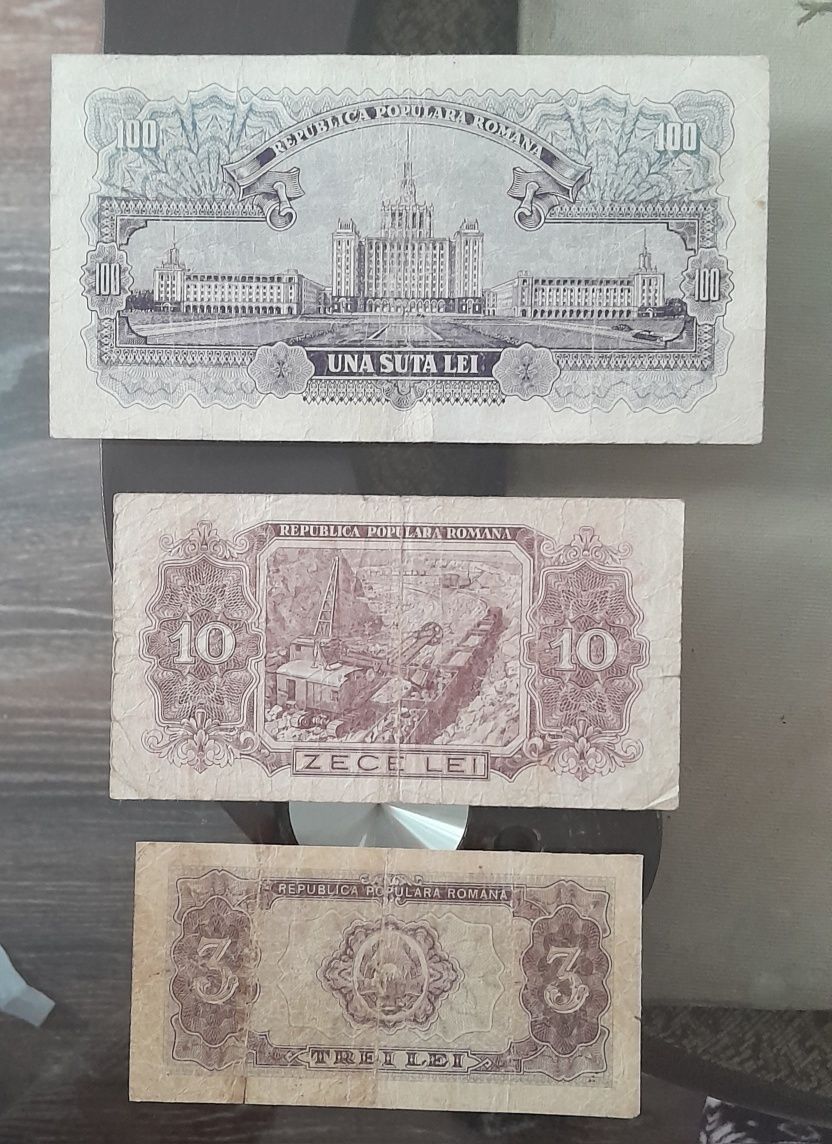 3 bancnote 1952 preț fix