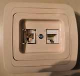 Розетка MAKEL компютър CAT5+телефон