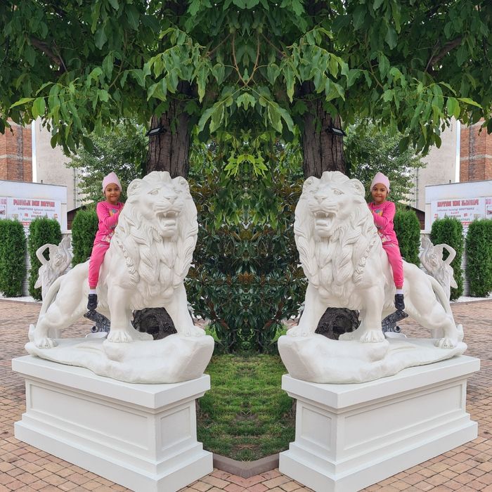 Leu mare din beton,leu din beton,set statuete lei din beton