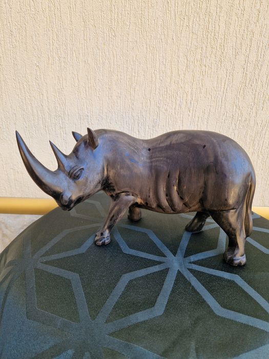 Уникална анг колекционерска дървена фигура статуетка