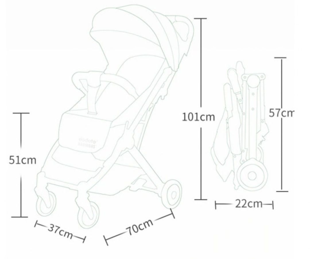 Carucior sport copii pliere rapida usor de manevrat sistem troller mod