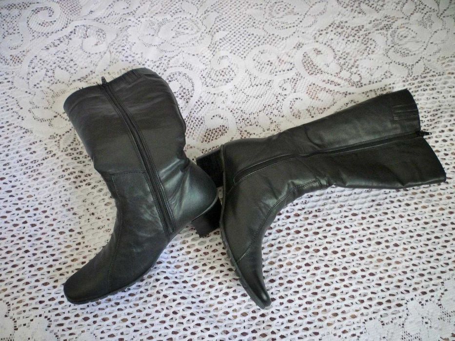 Черни ботуши,ест.кожа №35