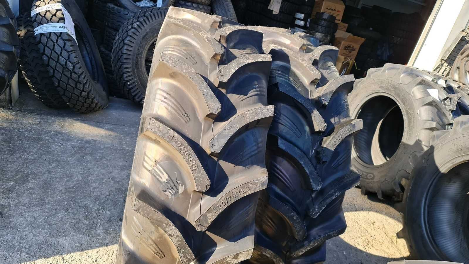 Cauciucuri noi 420/70R28 OZKA anvelope radiale tractor fata tubeless