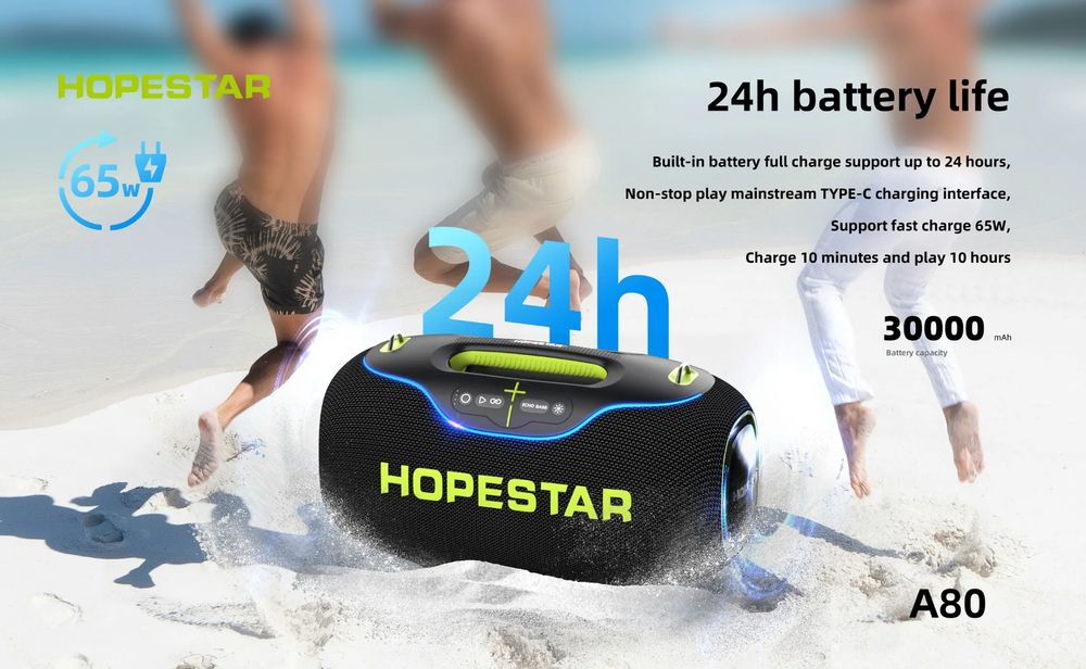 Портативная колонка Hopestar — незаменимый аксессуар для отдыха на при