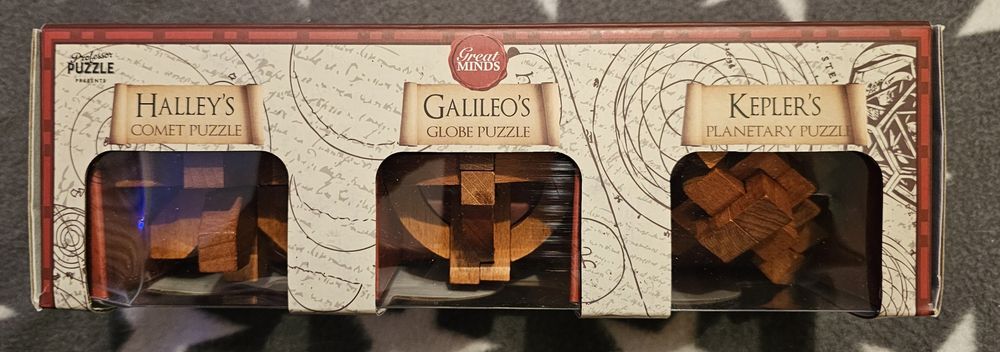 Комплект дървени пъзели Professor Puzzle, 3D, 3 бр