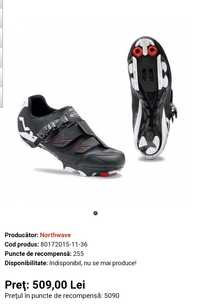 Pantofi spd ciclism Northwave  MTB Sparkle SRS negru-alb mărime 36