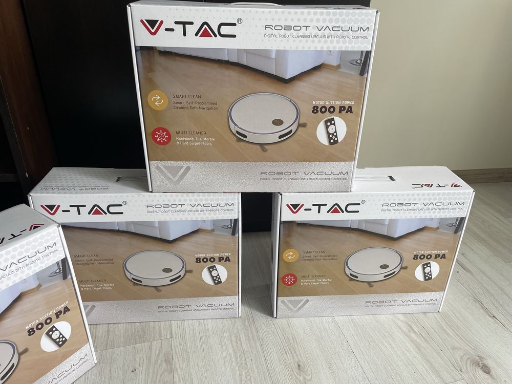 Робот прахосмукачка V-TAC с дистационно, бяла, VT-5522