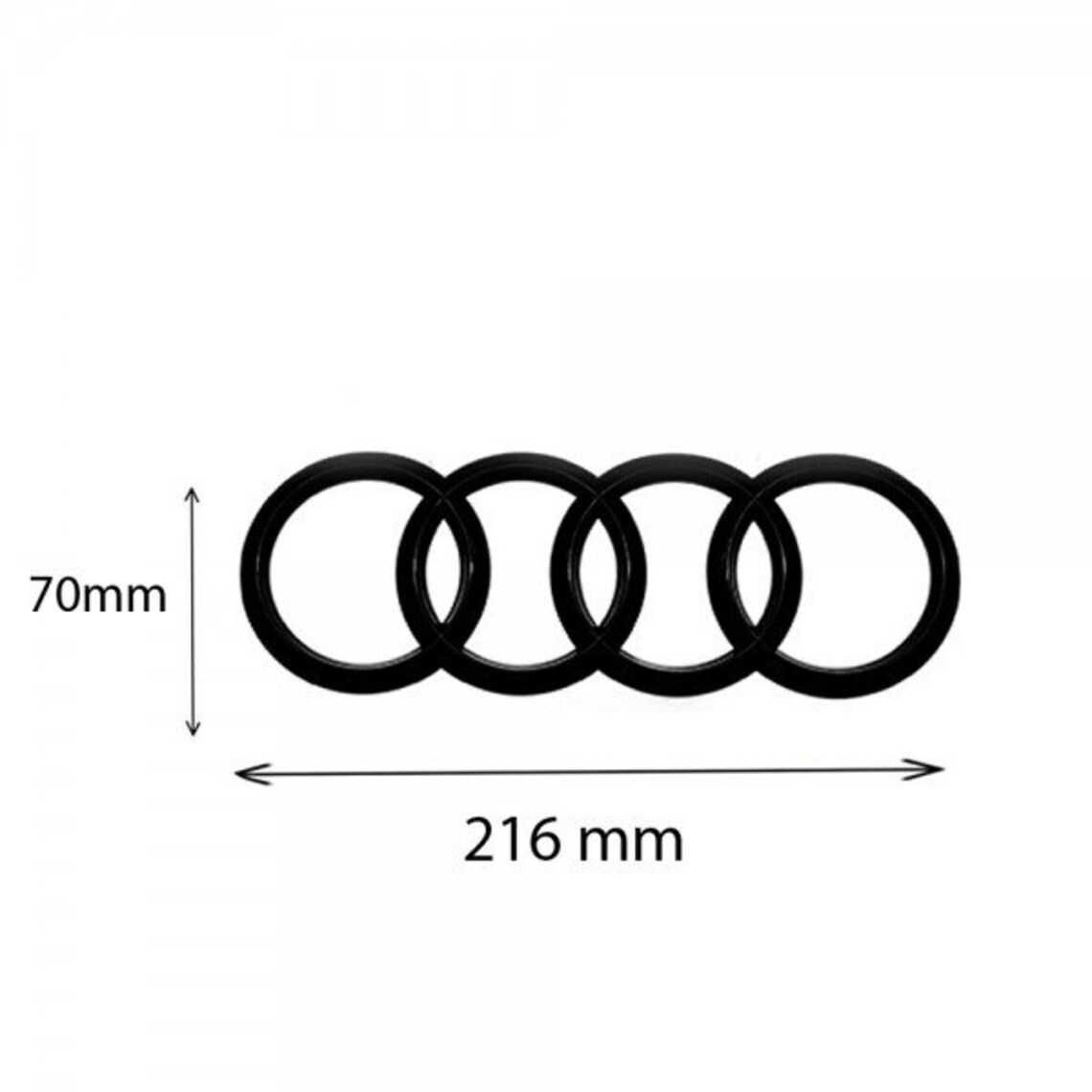 емблема задна емблема Ауди Audi Q3 Q5 Q7 A6 A8 SQ5 216mm черен гланц