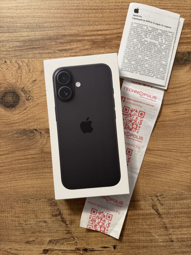 IPhone 16 Нов Технополис Гаранционен ! Black