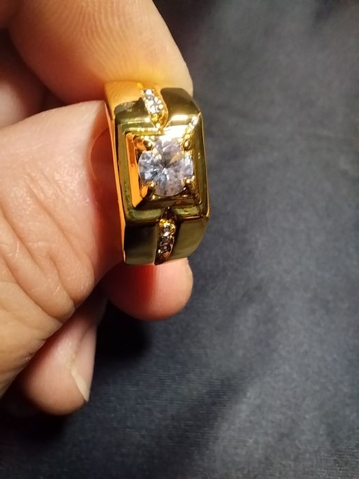 Inel unisex inox placat aur 18k