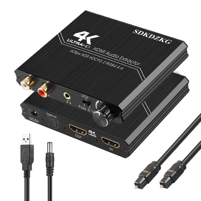 2.0 Audio Extractor, 4K HDMI аудио конвертор към HDMI