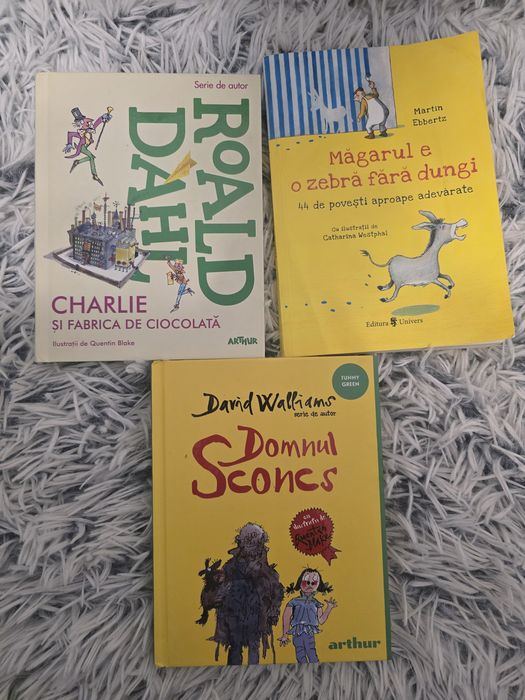 Cărți editura Arthur,  Domnul Sconcs, Ronaldo Dahl Charlie si fabrica