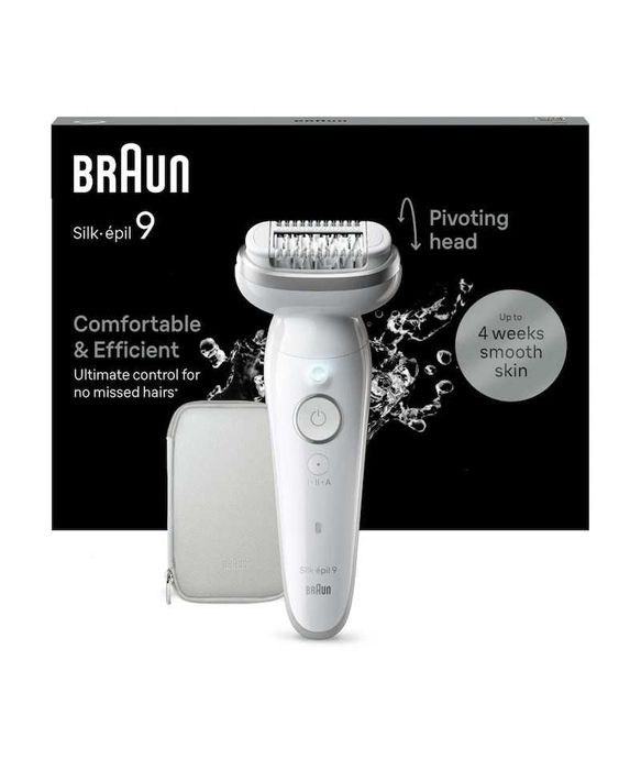 Epilator Braun Silk-epil 9 9-000 Wet & Dry, MicroGrip, Smart Light