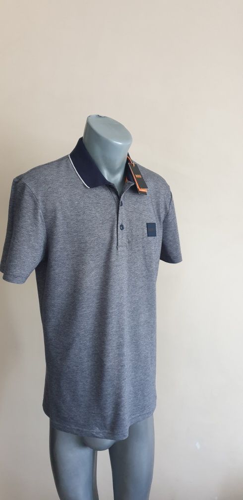 Hugo Boss PeOxford Pique Cotton Mens Size M НОВО! ОРИГИНАЛНА Тениска!
