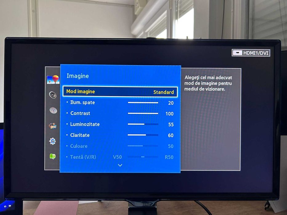 Televizor/Monitor LED Samsung, 59 cm, LT24E390EW, Full HD, Clasa A