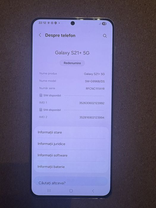 Samsung  S21 Plus 5G -128 Gb ID-XXL4909
