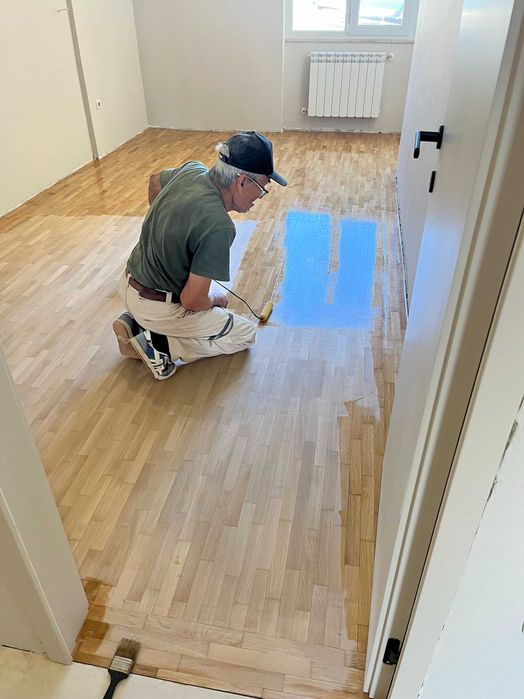 Циклене, редене, лакиране на паркет