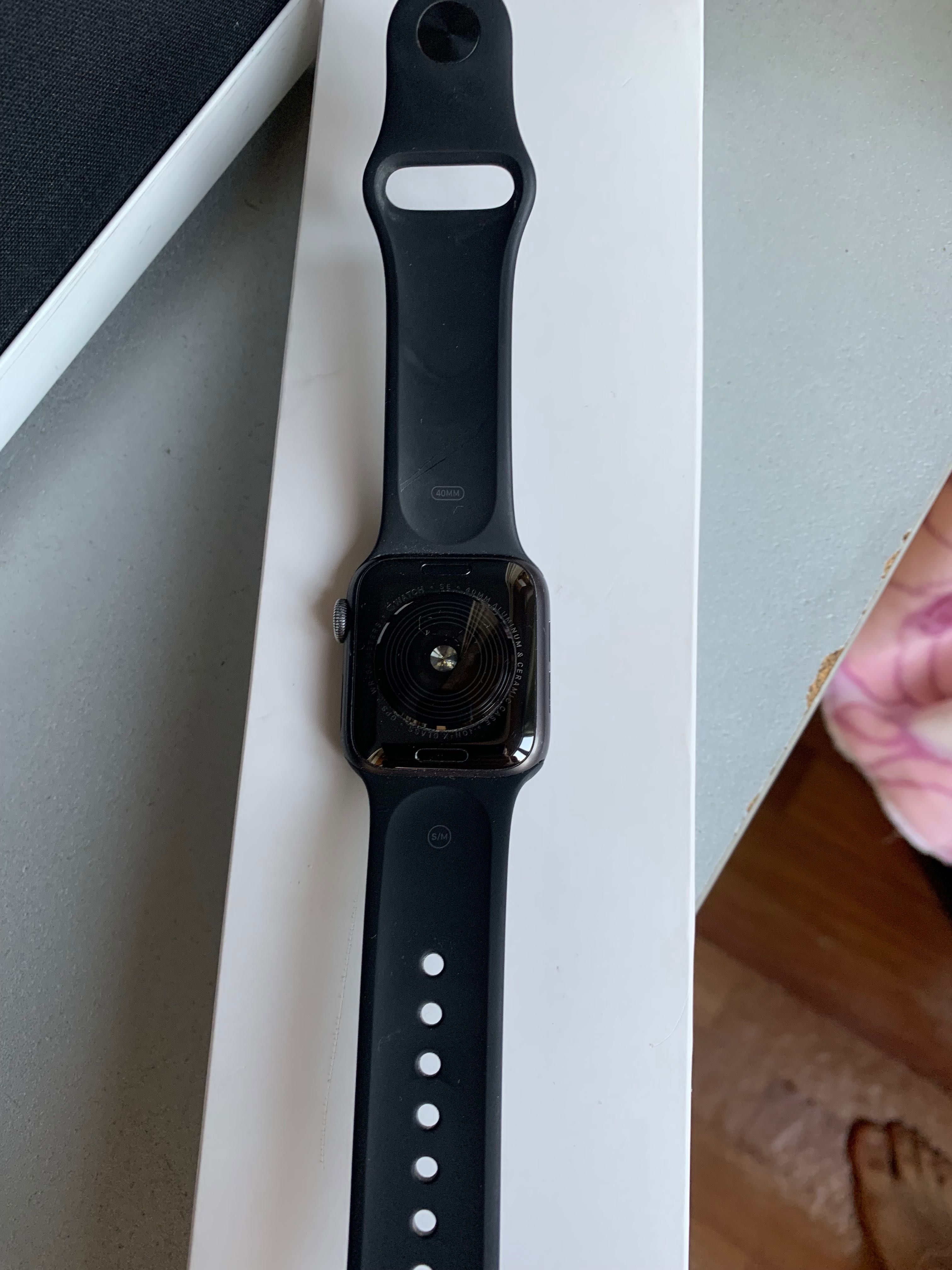Space gray Apple Watch
