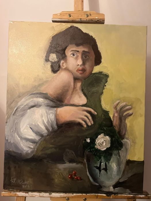 Realistic Woman Painting