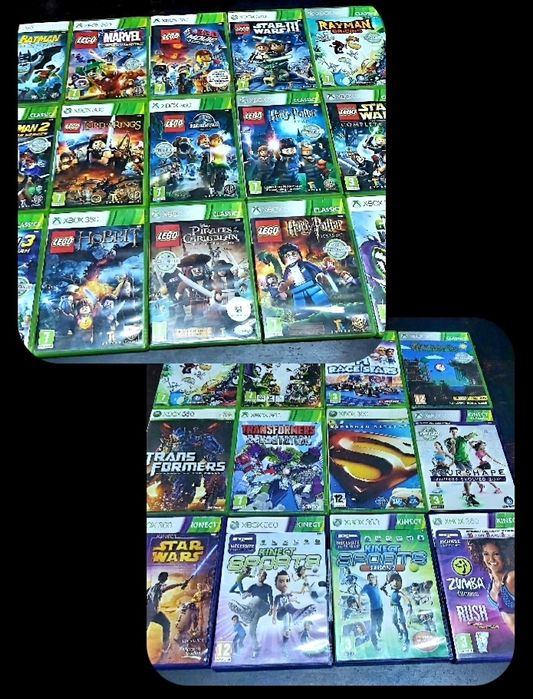 LEGO/Smurfs/Turtle n/Looney t/Disneyland/Sims3 Kinect copii Xbox 360