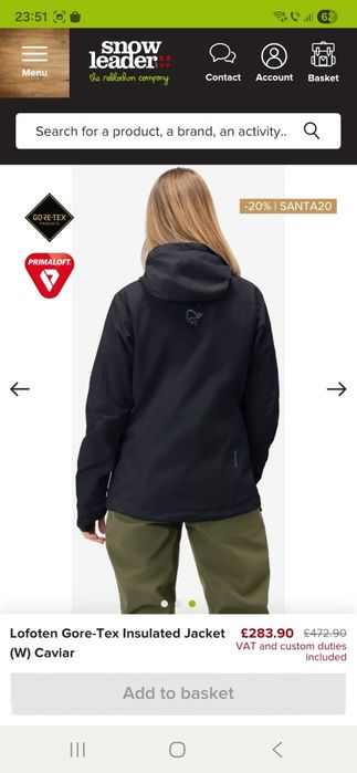 Geaca ski Norrona Lofoten  Gore Tex M de femei