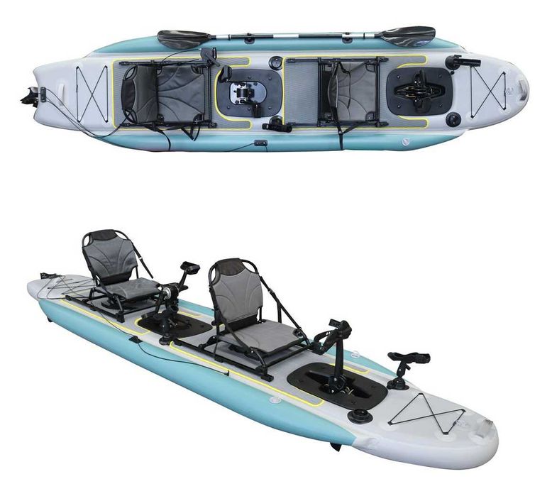 Vicking AIR 2 е двуместен, надуваем каяк със система с флап педали
