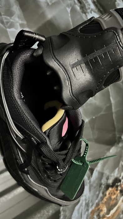 OFF-WHITE Odsy-1000 leather high trainers