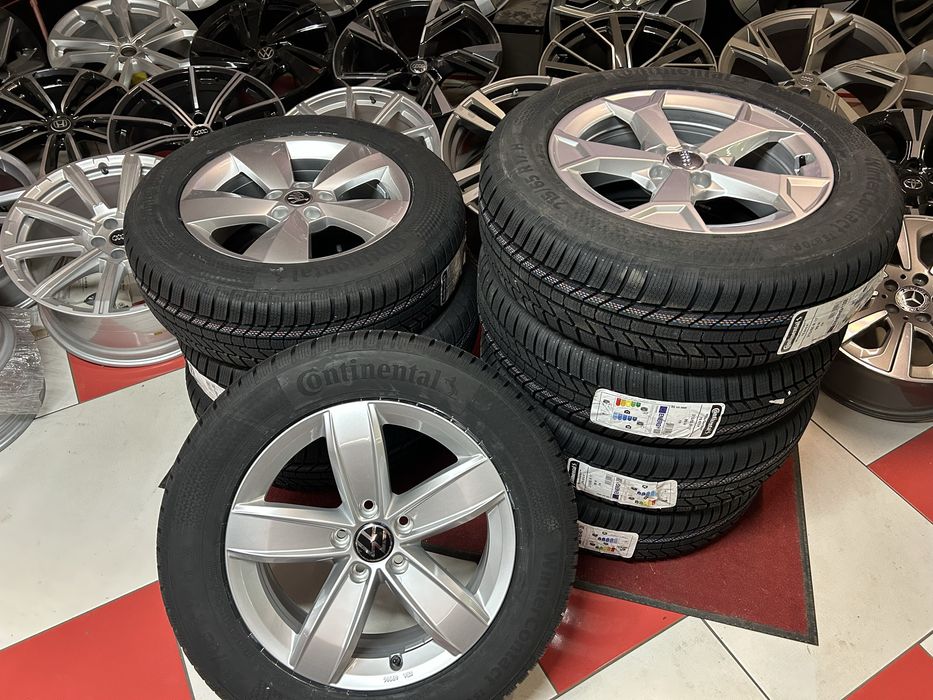 17 цола Джанти с Зимни Гуми 215/65/17 Audi Q3 VW Tiguan Skoda Kodiaq