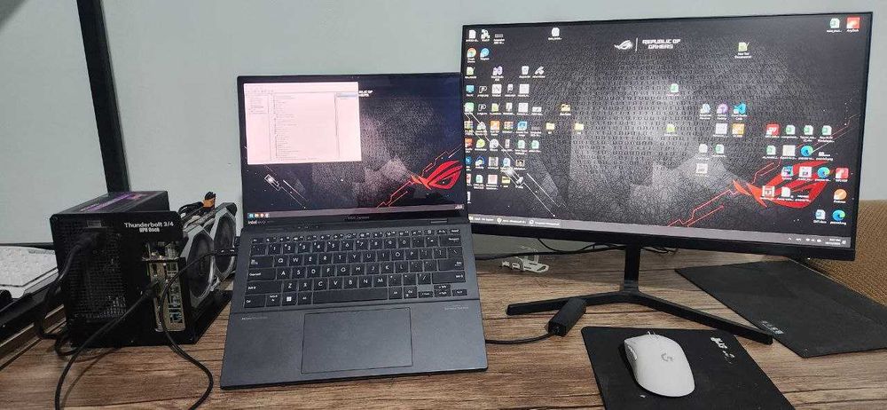 GPU док станция для ноутбуков с установленной Nvidia 2060RTX