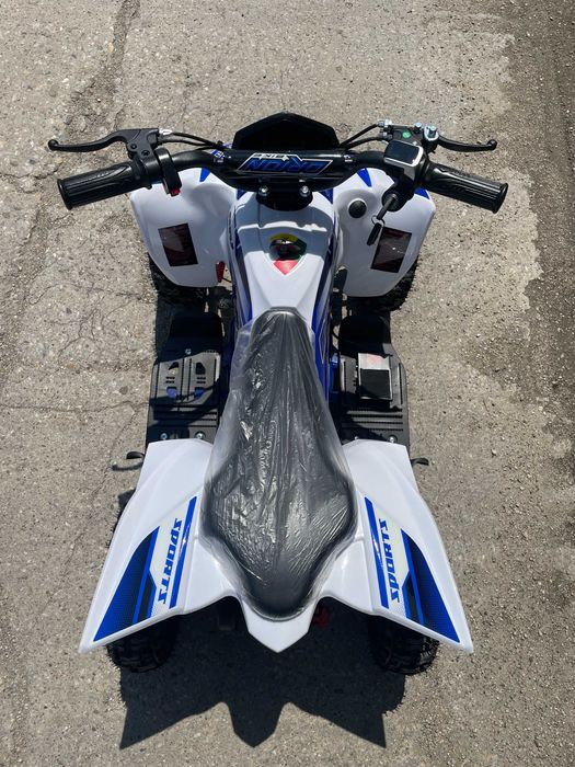 miniATV 800w copii verde albastru roti cauciuc 6" sport