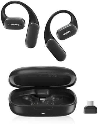 Нови Open Ear Bluetooth 5.3 Слушалки + USB Донгъл, 45 часа Батерия