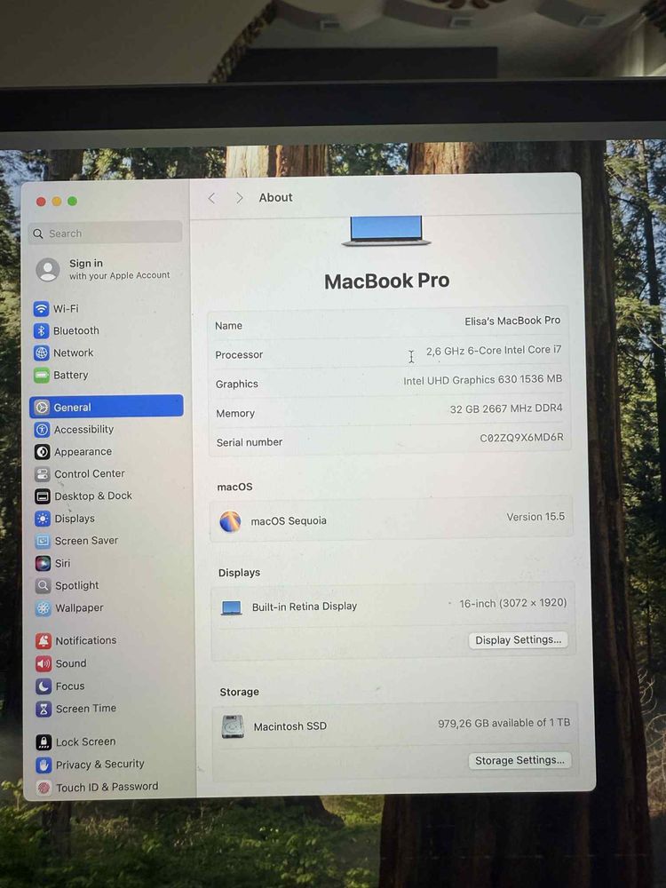 MacBook Pro 16 inch