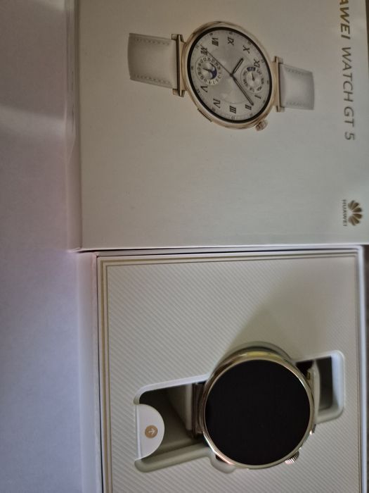Smartwatch Huawei Watch GT 5, 41MM, Pale Gold Stainless Steel Case
