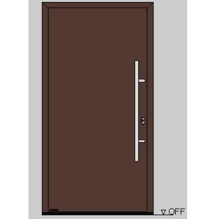 Usa metalica de exterior, de intrare in casa, usa Hormann, 1100x2100