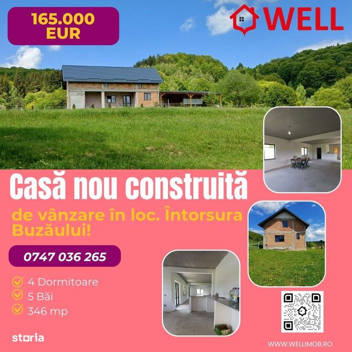 Casă la roșu de vânzare în Întorsura Buzăului, str. Brazilor!