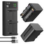 Комплект 2 батерии NP-F970 + зарядно K&F Concept