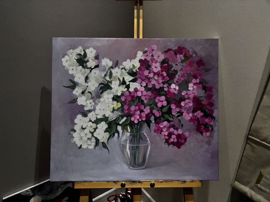 Картина маслом, цветы