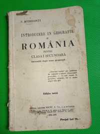 Introducere in geografie și România pentru clasa I secundara 1932-1933