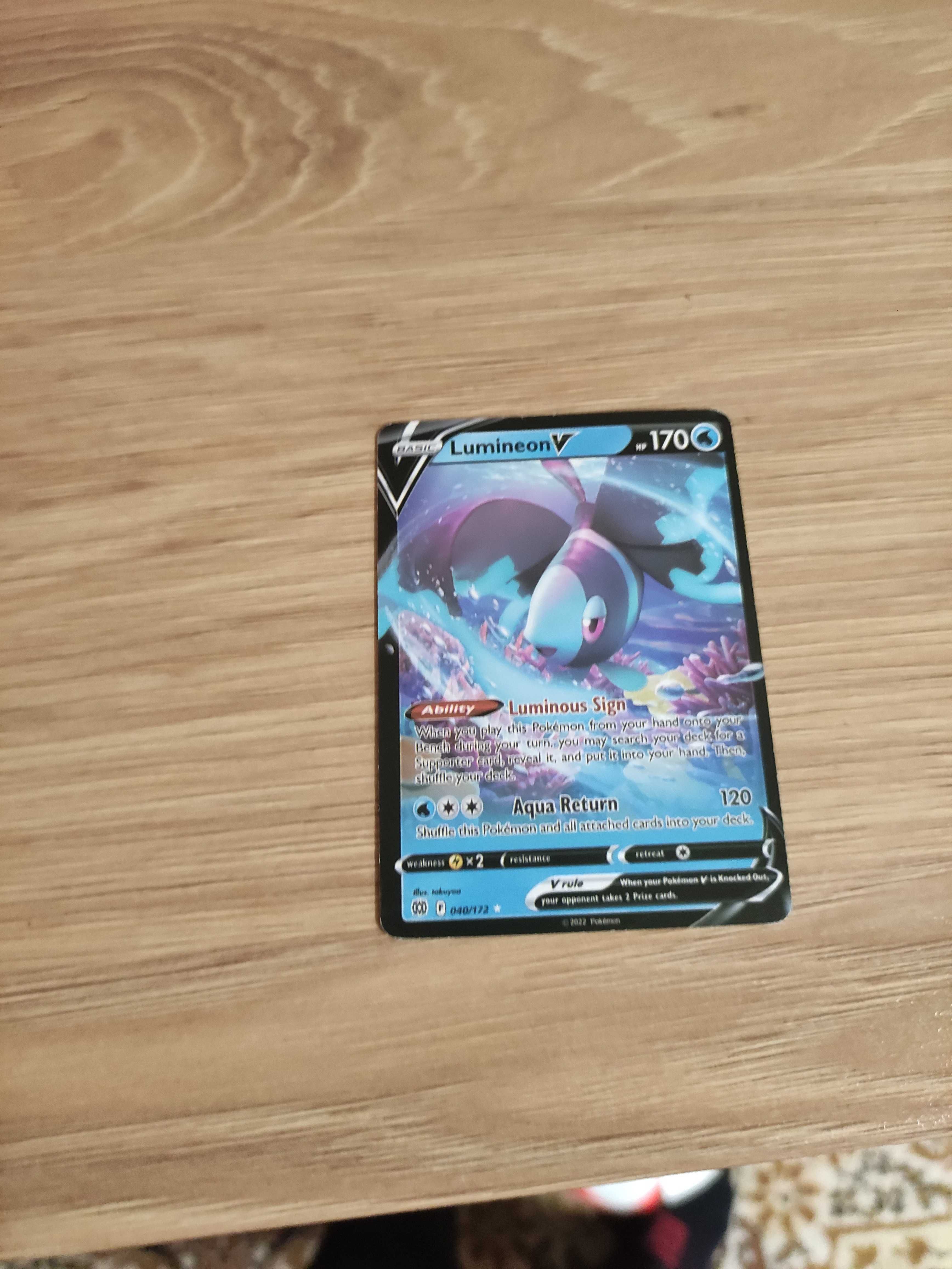 Pokemon карта Lumineon