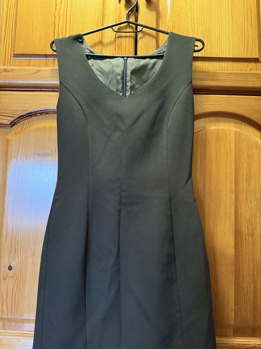 Елегантна дамска рокля без ръкави + Дамско дълго сако - размер S