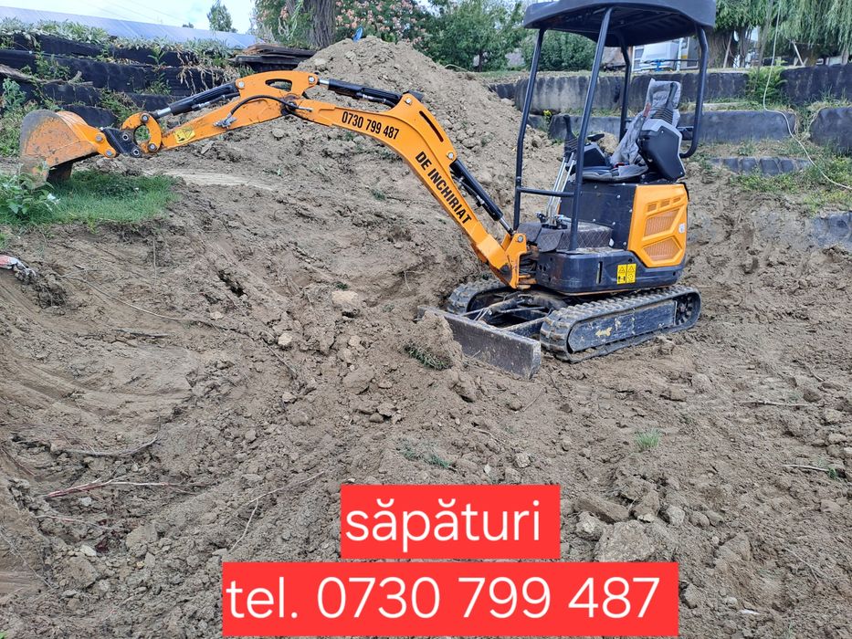 Servicii  Miniexcavator  TULCEA  - Prestări servicii  miniexcavator  -