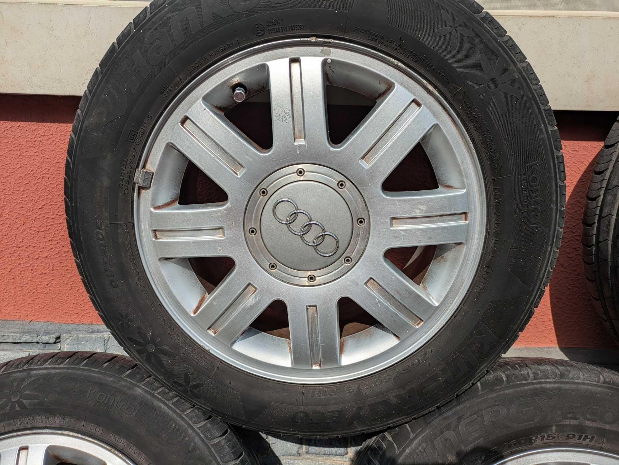 Алуминиеви джанти RONAL за Audi 15 инча, 5 БРОЯ, 5x112 - С гуми 6-7 мм