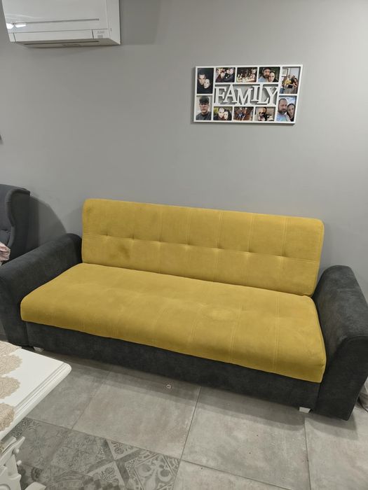 Диван триместен разтегателен с ракла