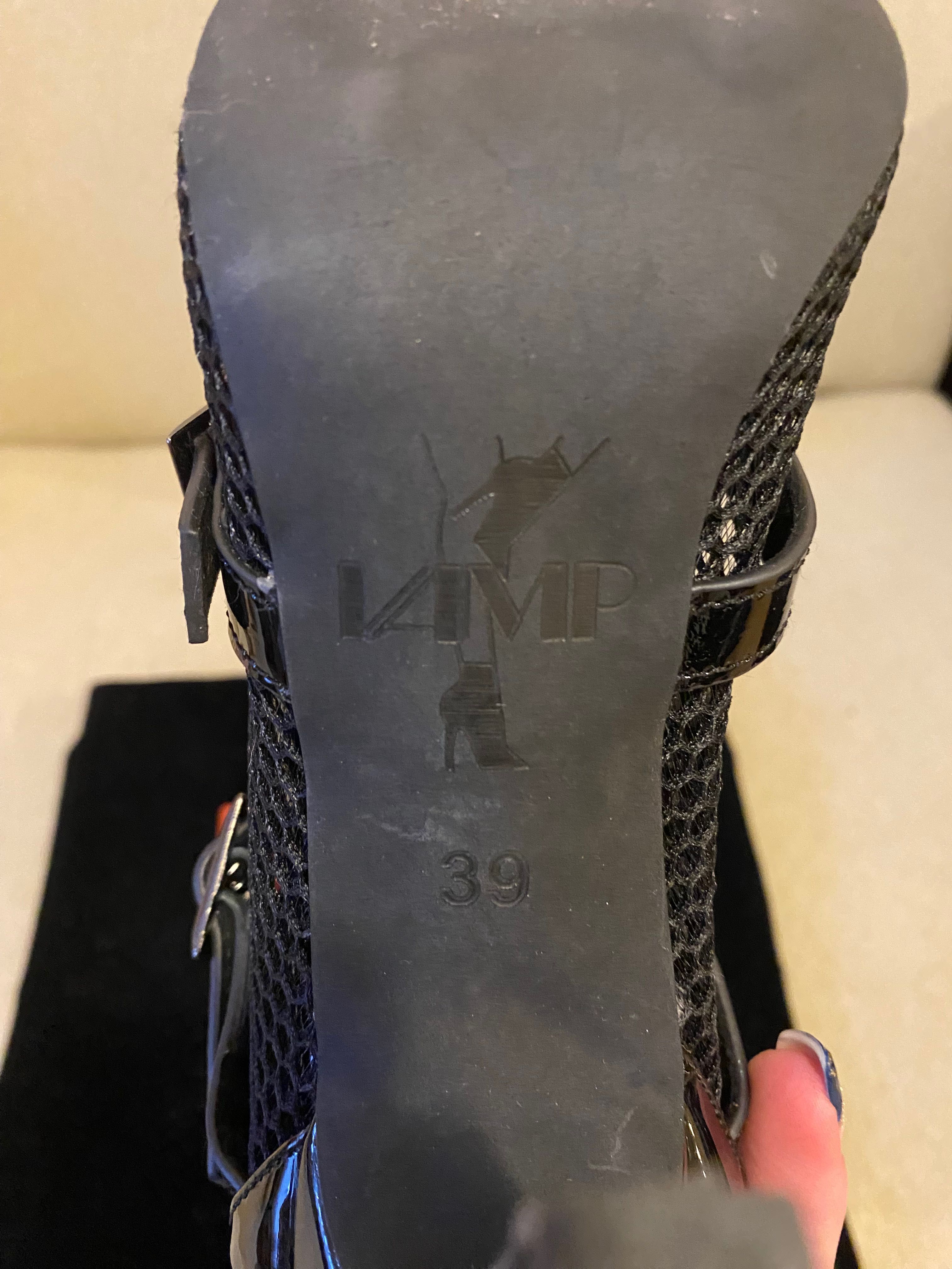 VAMP Vertigo Heels, черни танцуващи токчета, размер 39