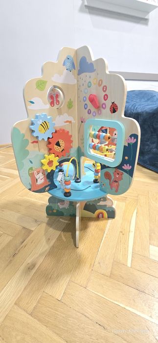 Детска дървена игра с активности Moni Toys - Дърво