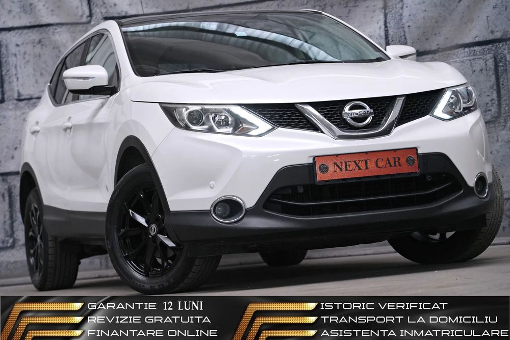 Nissan Qashqai GARANTIE 12 LUNI*RATE*REVIZIE*130Cp*Navi*Camera*Panorama*Keyless