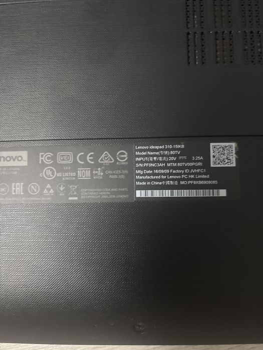 Lenovo ideaped 310