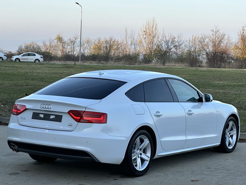 Audi A5 2.0tdi Quattro 4X4 Automat Pachet S-Line /Alb Perlat Alcantara