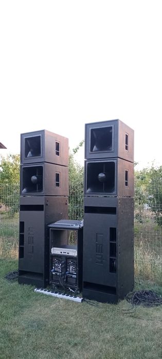 sistem sonorizare LEM boxe pasive mixer amplificator (made in italy)