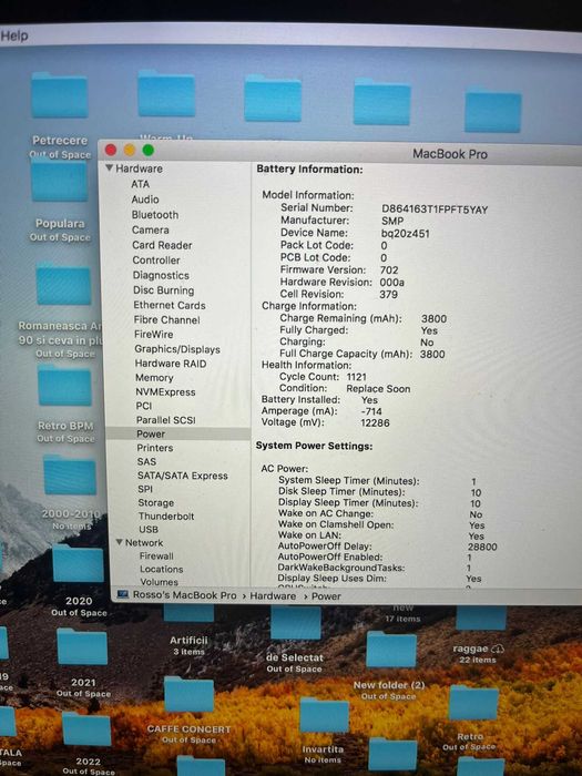 MacBook Pro Late 2013 Retina Iris, Intel Core i5, 8Gb rami, SSD 256Gb,